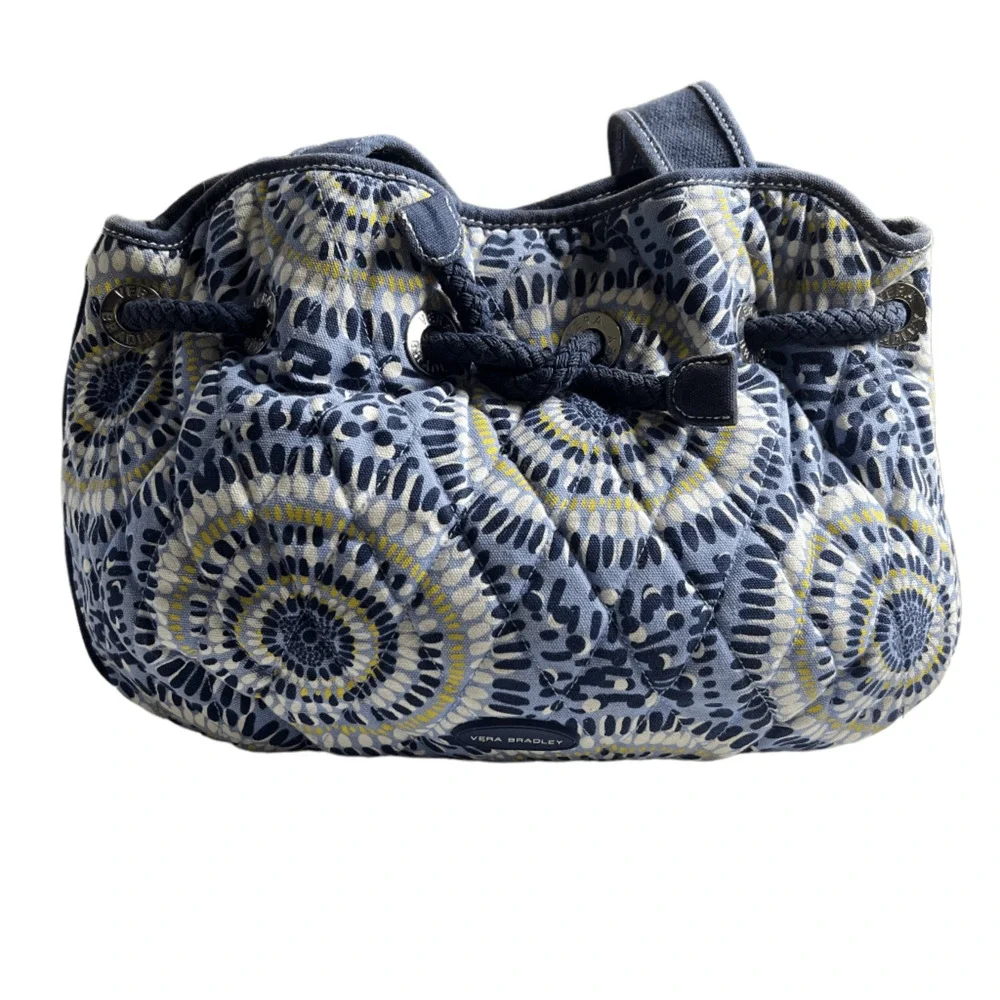 Vera Bradley Starry Night Shoulder Bag Matching Wallet - As Is